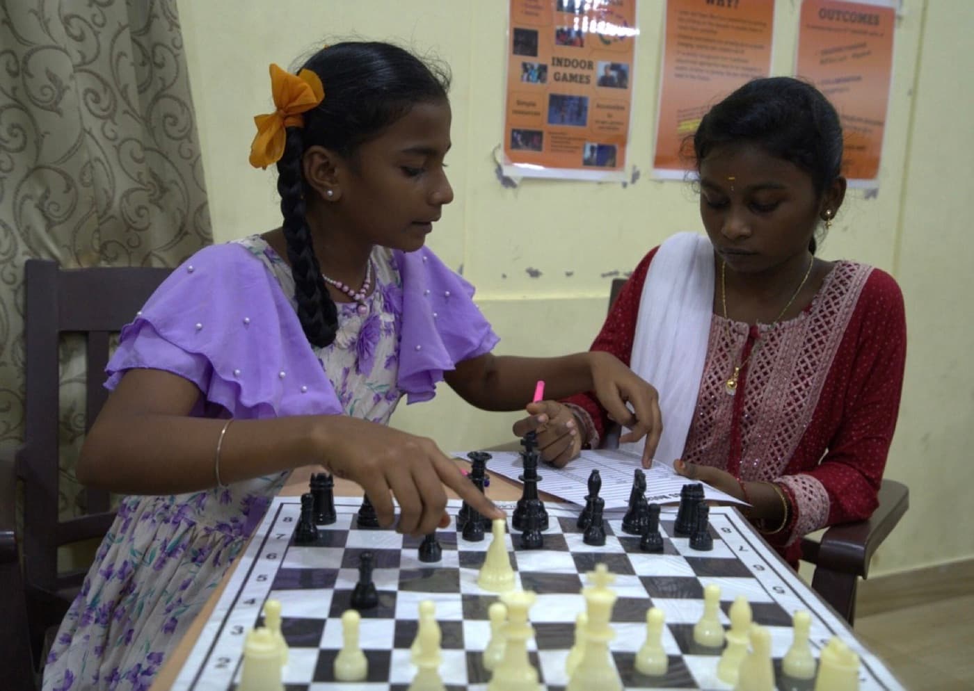 A first game between two new players.